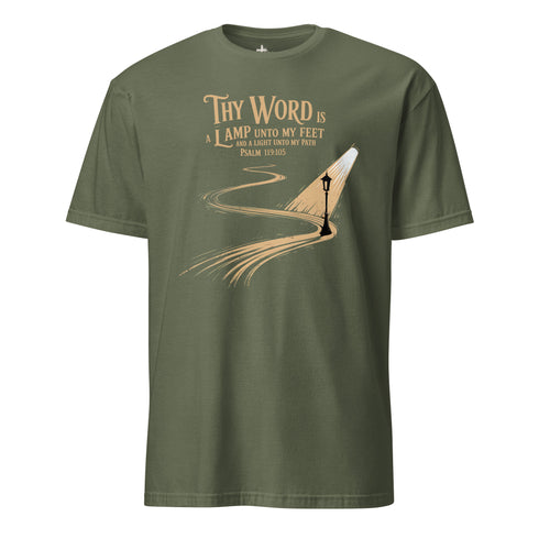 Thy Word is a Lamp unto my feet Christian Bible Verse T-Shirt